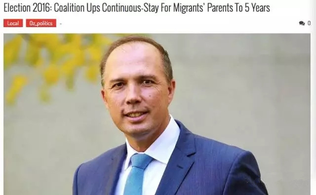 澳洲政府将免费为华人父母签发5年“绿卡”