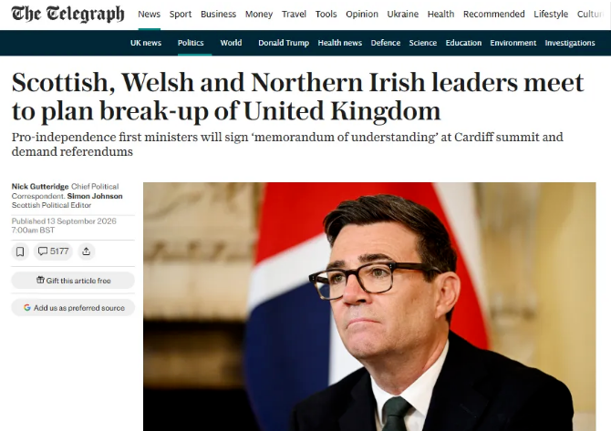 苏格兰、威尔士、北爱尔兰罕见联手，英国"分家"风向变了吗？
